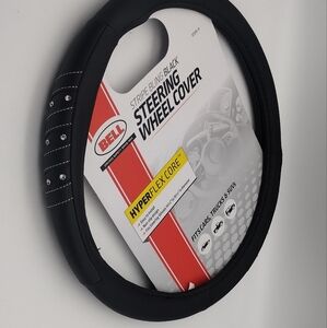 Bell Black Bling Steering Wheel Cover